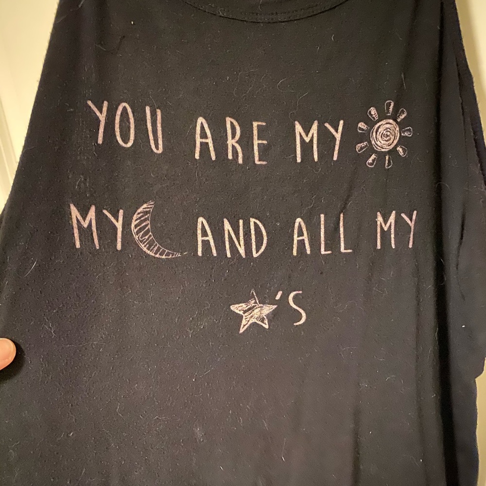 "You are my sun..." Cold Shoulder Tee